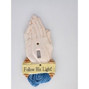 Follow His Light Single Toggle Light Switch‎ Plate Cover Ceramic Prayer Praying
